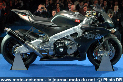 RSV 4 Race Machine - Nouveauté 2008 : Aprilia présente sa machine à gagner le Superbike !