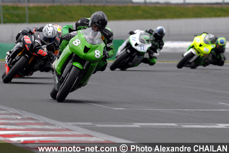  Guittet, Lussiana, Chevalley, Le Quéré et Maurin - Septième et dernière épreuve du Championnat de France Superbike à Magny-Cours
