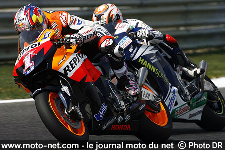 Nicky Hayden et Marco Melandri - Grand Prix Moto du Portugal 2007 : le tour par tour sur Moto-Net.Com