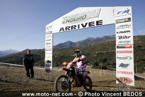 Championnat de France d'enduro 2007, dernière épreuve à Corte : Corte : attribution des derniers titres de champions de France d'enduro