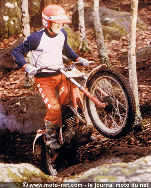 Dossier trial à l'ancienne : Marc Fontan (Dark Dog MotoTour) : le trial fait travailler le physique et le mental