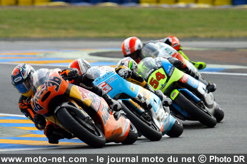 Kallio, Pasini, Poggiali et Simoncelli - Grand Prix de France 2008 125 cc : le tour par tour sur Moto-Net.Com