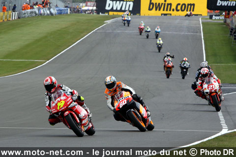 GP 250 Donington tour par tour