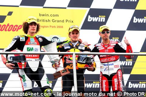 GP 250 Donington tour par tour