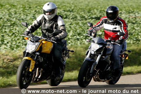 Face à face Honda CB 1000 R - Yamaha FZ1 : duel chez les 1000 !