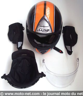 Casque moto intégral fibre carbone Lazer Super Star qualité haut de gamme  pas cher degriffé