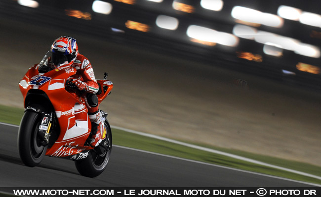 Casey Stoner - Le Grand Prix du Qatar MotoGP 2009 : Stoner fait la passe de trois !  