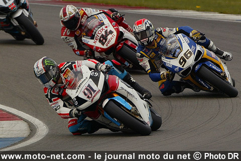 Haslam, Smrz et Fabrizio - Mondial Superbike Assen 2009 : Sur la piste, le duel Haga - Spies continue...
