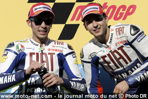 Valentino Rossi et Jorge Lorenzo - Grand Prix d'Espagne MotoGP 2009 : la présentation sur Moto-Net.Com