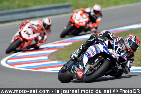 Ben Spies, Michel Fabrizio et Max Biaggi - Mondial Superbike République Tchèque 2009 : Le King of Brno frappe encore