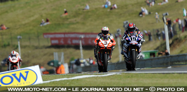 Ben Spies, Max Biaggi et Michel Fabrizio - Mondial Superbike République Tchèque 2009 : Le King of Brno frappe encore