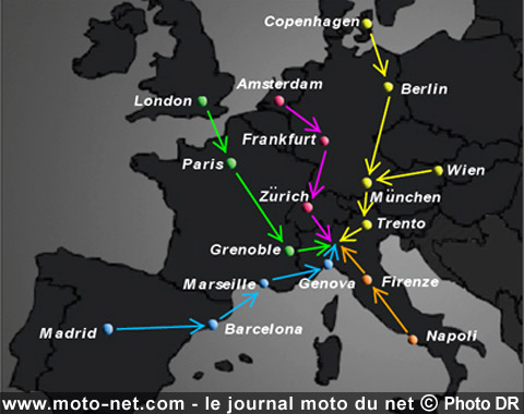 Moto Guzzi organise six virées à travers l'Europe pour rejoindre l'EICMA !