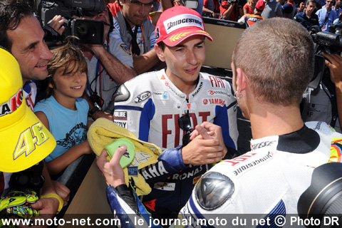 Jorge Lorenzo face à Valentino Rossi...