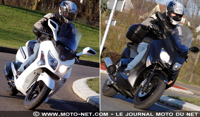 Duel scooters 125 : Sym GTS EFI vs Yamaha X-Max ABS Business
