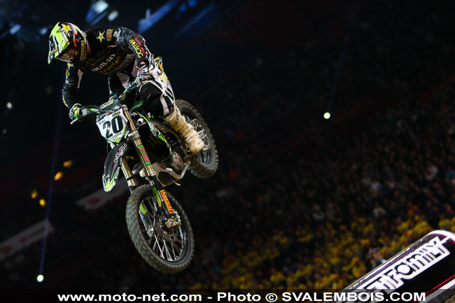 Galerie : les plus belles photos du Supercross de Bercy 2013