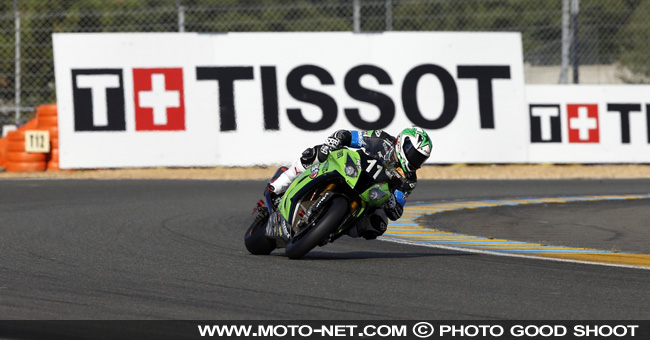 Kawasaki SRC en pole provisoire aux 24H Moto du Mans