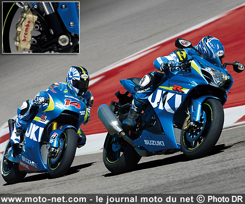 Nouveauté 2015 Intermot Cologne : la Suzuki GSX-R1000 s'offre une livrée MotoGP et l'ABS