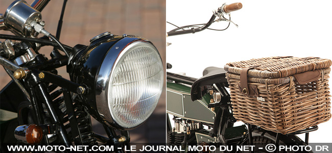 La moto Sterling de Black Douglas s'apprête à traverser l'Europe