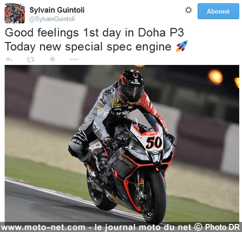 Sylvain Guintoli- WSBK Qatar (12 sur 12) : Déclarations et analyse du SBK à Losail