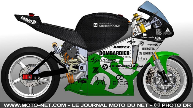 L'Université de Sherbrooke développe une moto électrique pour la coupe du monde FIM 2015