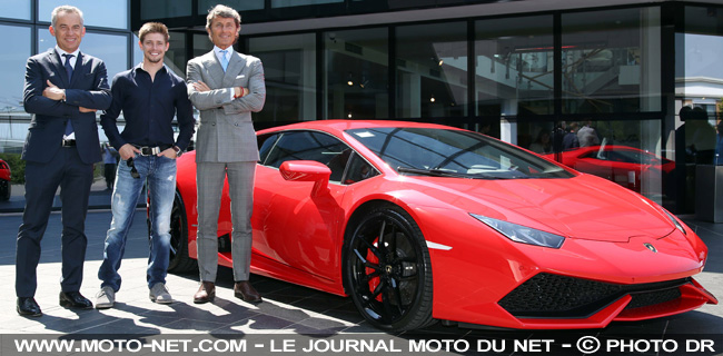 Casey Stoner visite l'usine Lamborghini... et repart avec une Huracán LP 610-4