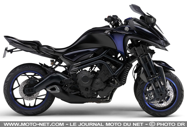 Yamaha peaufine son concept de moto à trois roues MWT-9