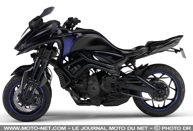 Yamaha peaufine son concept de moto à trois roues MWT-9