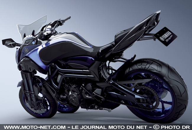 Yamaha peaufine son concept de moto à trois roues MWT-9