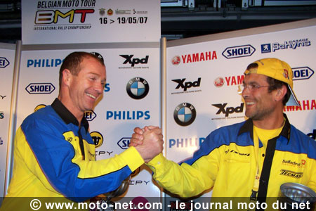 Championnat du monde des rallyes 2007, Belgian Moto Tour dernière étape : Lejeune en tête, Tallone à ses trousses...