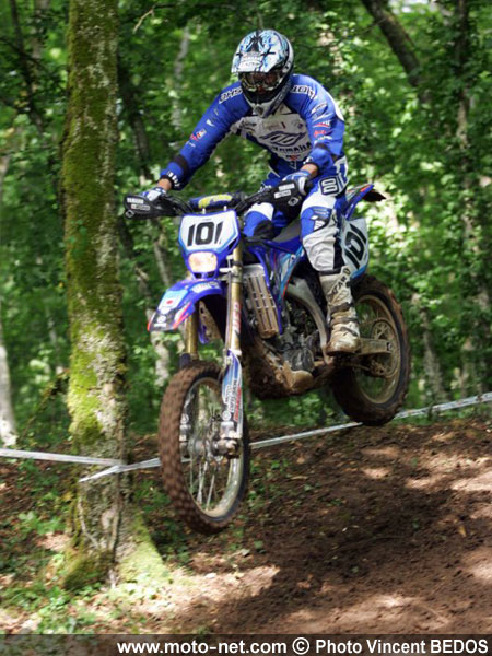 Championnat de France d'enduro - Nuit-Saint-Georges (Côte d'Or) : Marc Germain, Mickaël Pichon et Fabien Planet s'installent aux commandes du Championnat de France