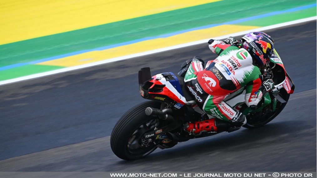 Johann Zarco mène la première journée du nouveau GP du Brésil 2026 !

Johann Zarco est le premier à inscrire son nom en haut des feuilles de temps sur le circuit Ayrton Senna de Goiâna, où le Brésil fait son retour en MotoGP, au terme d'une première journée d'essais encore perturbée par la météo. Marc Marquez et le surprenant Toprak Razgatlioglu suivent le pilote français. Fabio Quartararo, dernier le matin sous la pluie (!), finit 7ème dans les conditions mixtes de l'après-midi. Classements.
