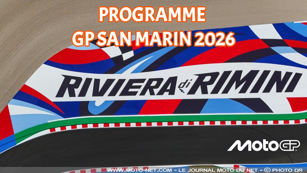 Horaires du Moto GP de Saint-Marin 2026 à Misano