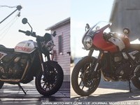 Illustation de : Triumph dévoile les Tracker 400 et Thruxton 400