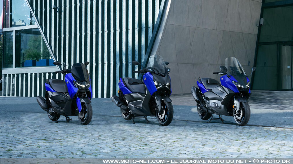 Les nouveaux coloris des scooters Yamaha Tmax, XMax et Nmax 2026 