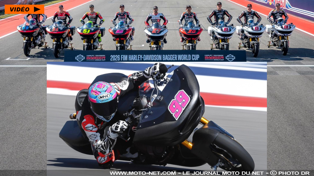 La première Bagger World Cup dans les starting-blocks à Austin

Harley-Davidson débarque ce week-end au Grand Prix des Amériques ! Pas en catégorie reine MotoGP bien sûr, mais dans sa propre compétition : la Bagger World Cup qui opposera pour sa première édition quatre équipes venues de quatre continents. La firme de Milwaukee présente les neuf pilotes de cette saison 2026...
