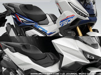 Illustation de : Pour 2026, Honda décore son X-Adv 750 et blanchit son Forza 750