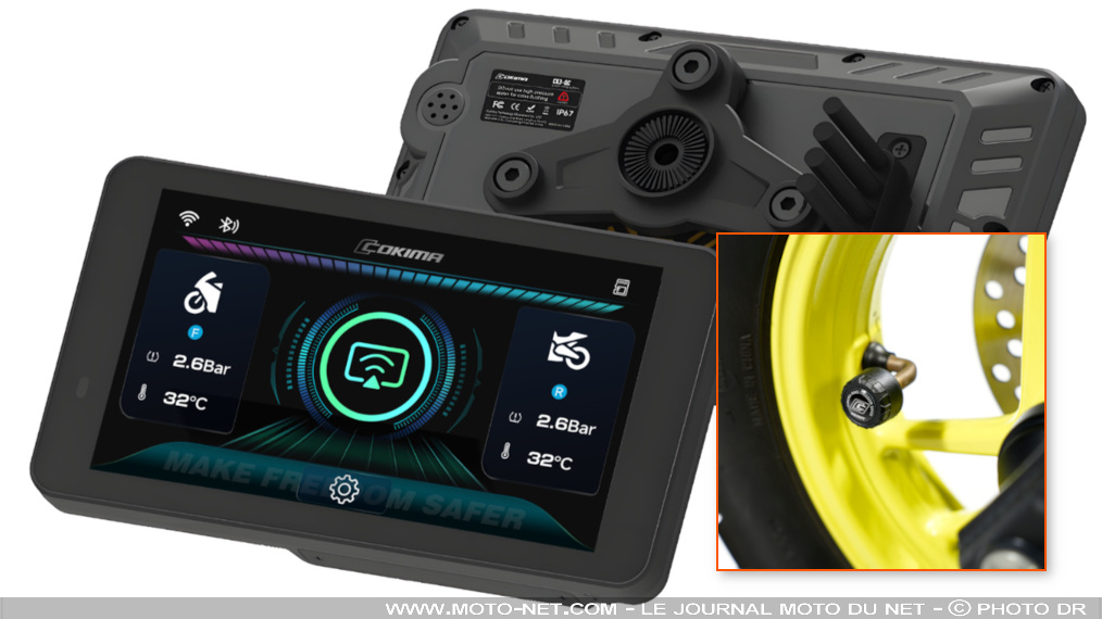 Un écran connecté Cokima pour protéger le smartphone des motards