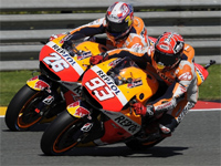 GP d'Allemagne - Warm-up : Honda balade Yamaha