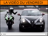 Vidéo moto du vendredi : La Kawa Vs l'Alfa