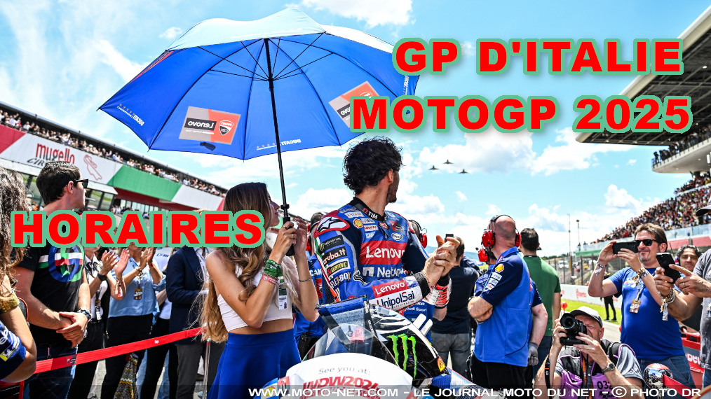 Horaires et enjeux du Grand Prix d'Italie MotoGP 2025

Vainqueur des trois dernières éditions de &quot;son&quot; Grand Prix d'Italie, Pecco Bagnaia voudra briller à nouveau devant les siens ce week-end. Le n°63 Ducati doit surtout bombarder au Mugello pour remonter sur les frères Marquez au classement provisoire MotoGP 2025 : Alex compte 61 points de plus que le double champion italien, et Marc… 93 !
