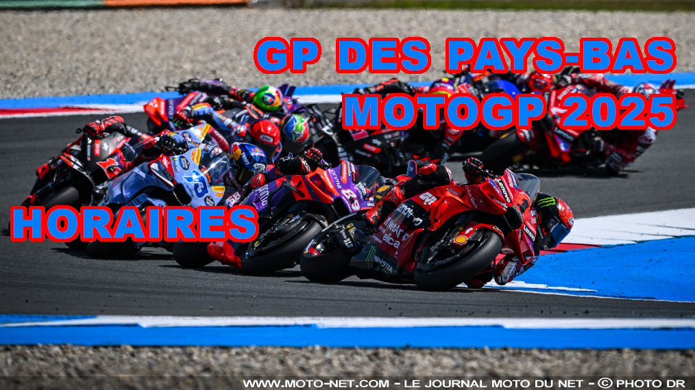 Horaires et enjeux du Grand Prix des Pays-Bas MotoGP 2025

Centième pole position et quatre-vingt-treizième victoire en Grand Prix moto : Marc Marquez a franchi de grands caps lors du Grand Prix d'Italie le week-end dernier ! Vainqueur du Sprint également, le n°93 espagnol du team Ducati (bouh ?) arrive à Assen en patron et en favori. L'an dernier pour mémoire, Pecco Bagnaia avait tout raflé...

