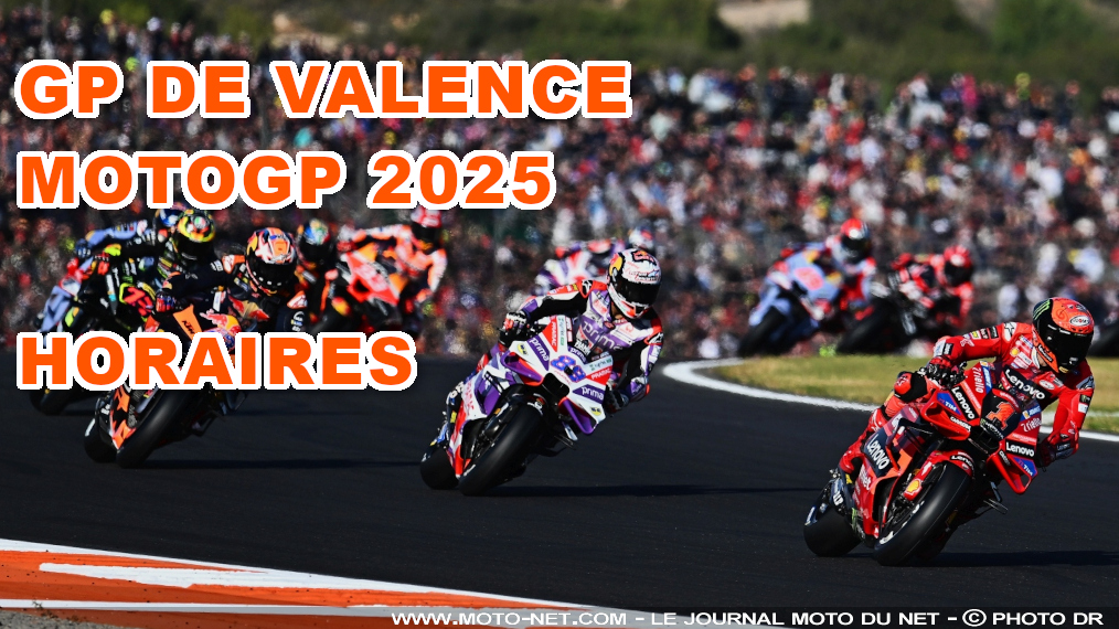 Horaires du Grand Prix de Valence MotoGP 2025