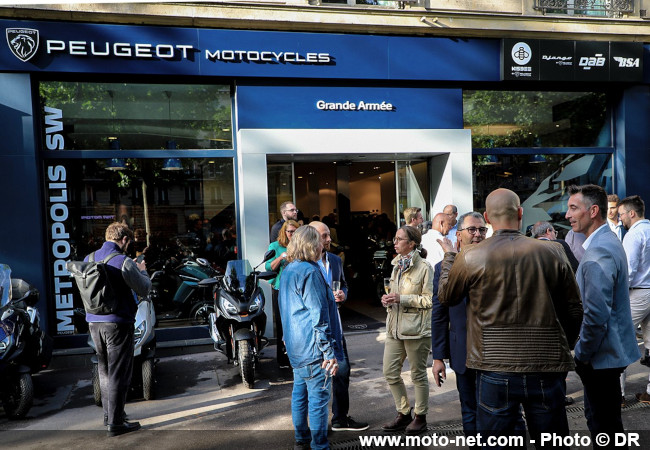 Peugeot Motocycles Groupe remodèle sa concession à Paris