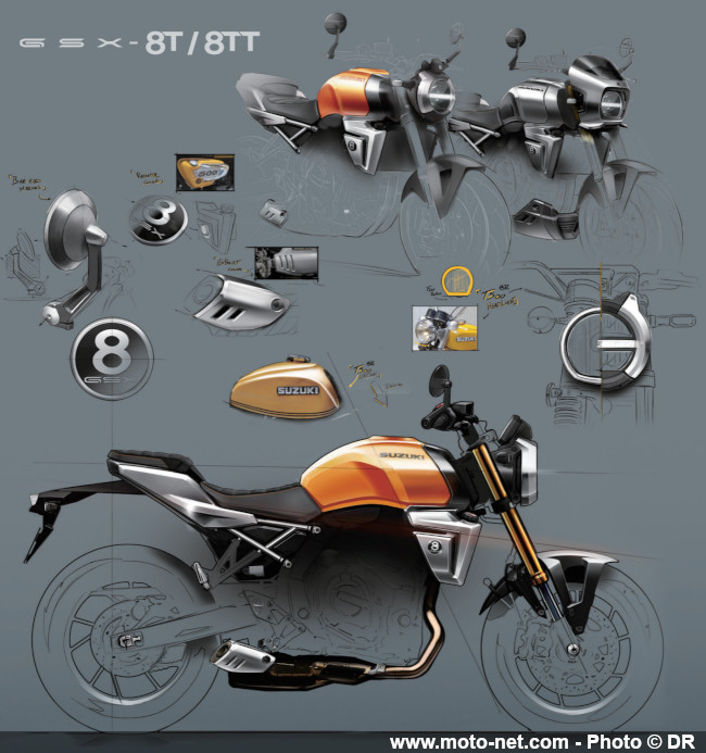 Deux nouvelles motos néo-rétro GSX-8T et TT, dès septembre chez Suzuki