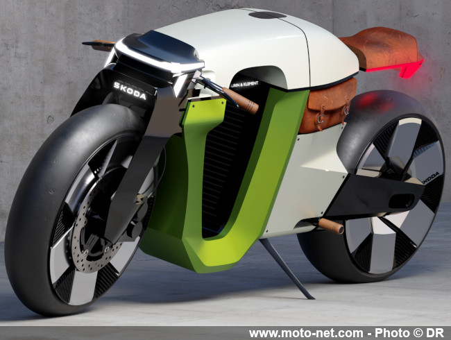 Skoda et Romain Bucaille servent une moto Café Racer