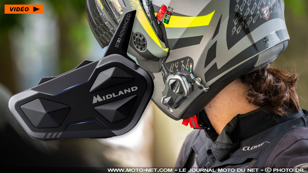 BTR1 Advanced X, intercom moto Midland aux fonctionnalités étendues