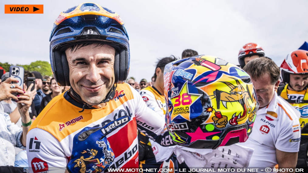 Toni Bou, le pilote espagnol plus fort que Marc et Alex Marquez réunis !

D'accord, Toni Bou ne rivalise pas en termes de vitesse, de popularité et de prestige avec les frères Marquez, encore imbattables en MotoGP ce week-end à Barcelone. Et pourtant, le pilote Honda vient de décrocher un 38ème (trente-huitième) titre mondial en Trial ! Trop fort ?

